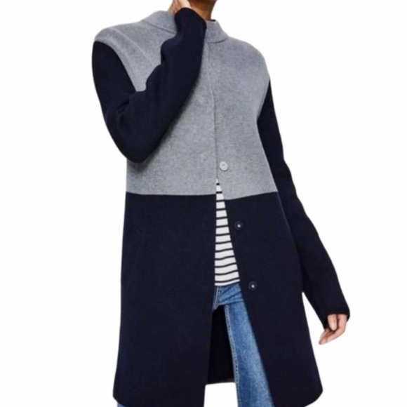 Boden Claudia Color Block Coatigan Size Medium - Picture 1 of 14